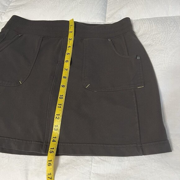 Athleta Size M Trailside Heavy Knit Skort Skirt Zip Pockets - Picture 8 of 9